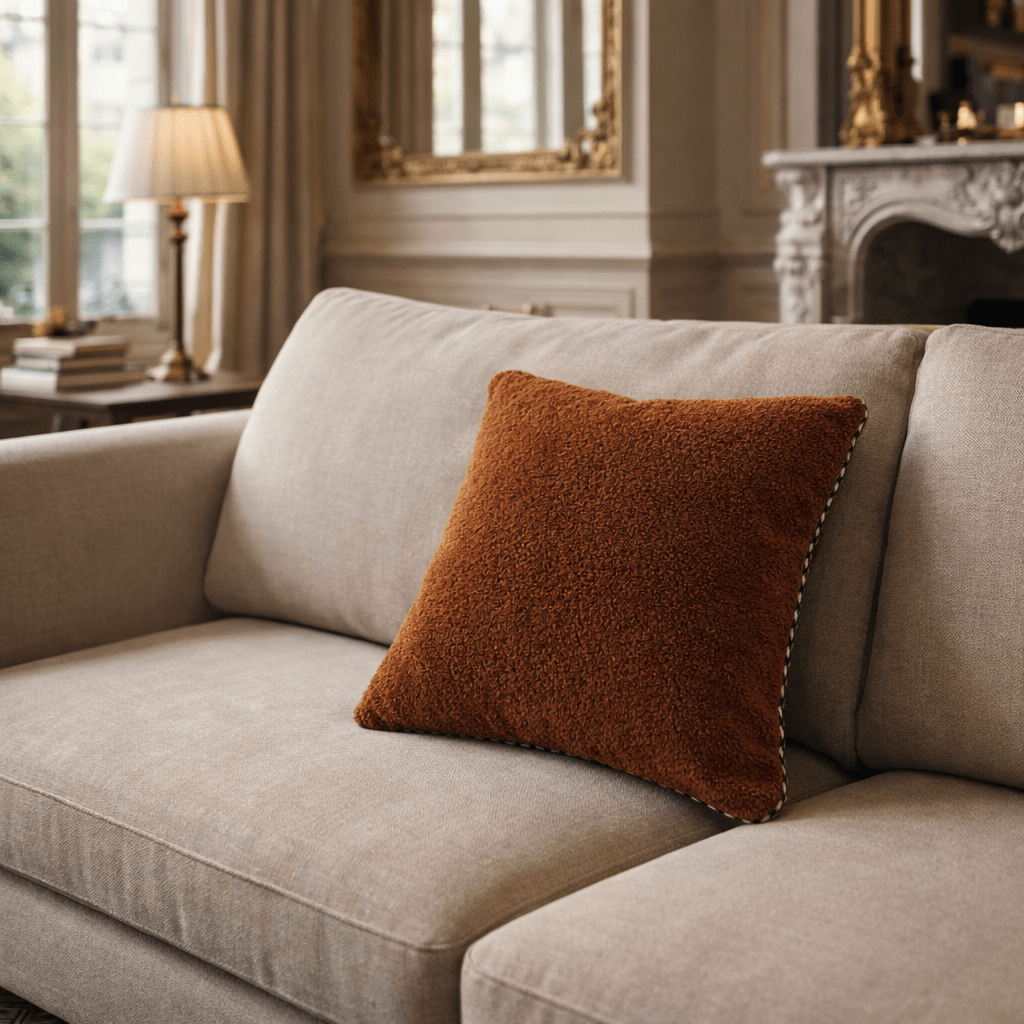 Kissen Népal Bouclé - handgefertigt bei PAYOS Home